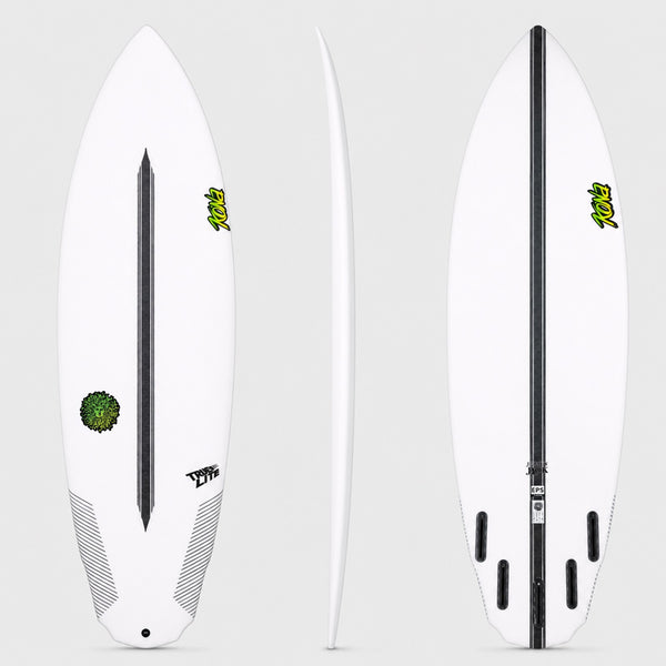 Jersey Jack EPS Truelite Series Surfboard - Clear/Green