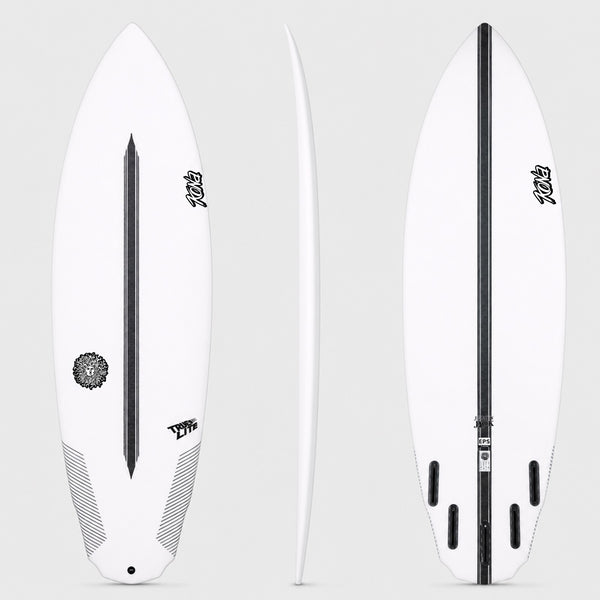 Jersey Jack EPS Truelite Series Surfboard - Clear/White
