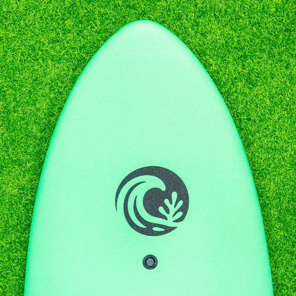 KO'A Lemon Pop 5ft 10in Small Wave - Soft Top Foam Surfboard - Includes Leash and Fins - Fot the Birds