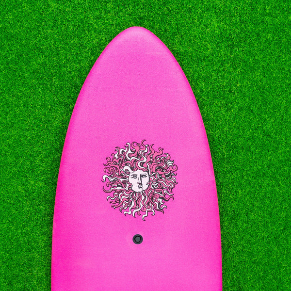Zephyr - Soft Top Foam Surfboard - Includes Leash and Fins