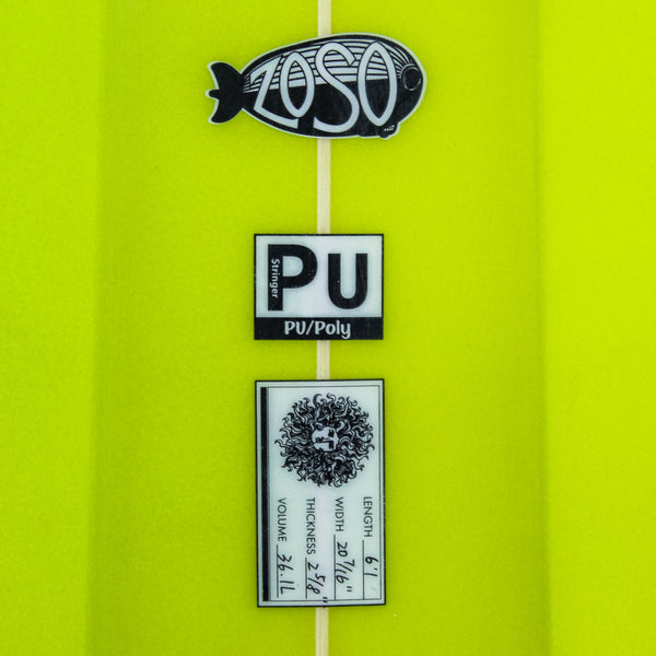 ZoSO PU Series Surfboard - Grey-Green