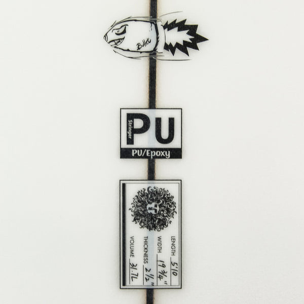 Bullet 2.0 PU Series Surfboard - Clear/White