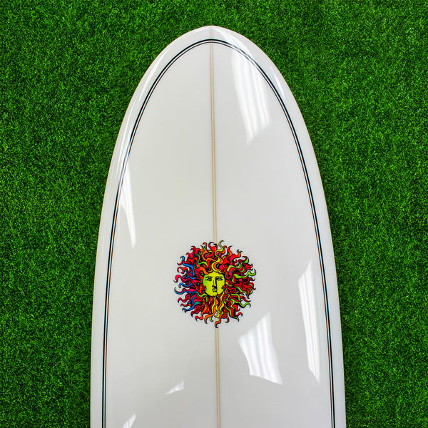 Everyday PU Series Surfboard - White/Black Pinline