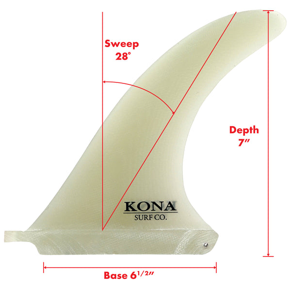 Flex Single Longboard Fins - Distressed Sand