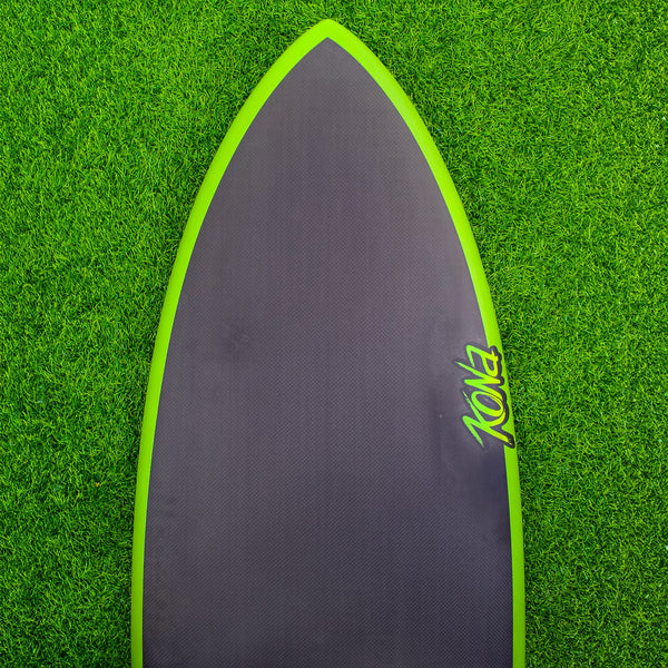 Peach Pit EPS Dark Phantom Series Surfboard - Black/Green