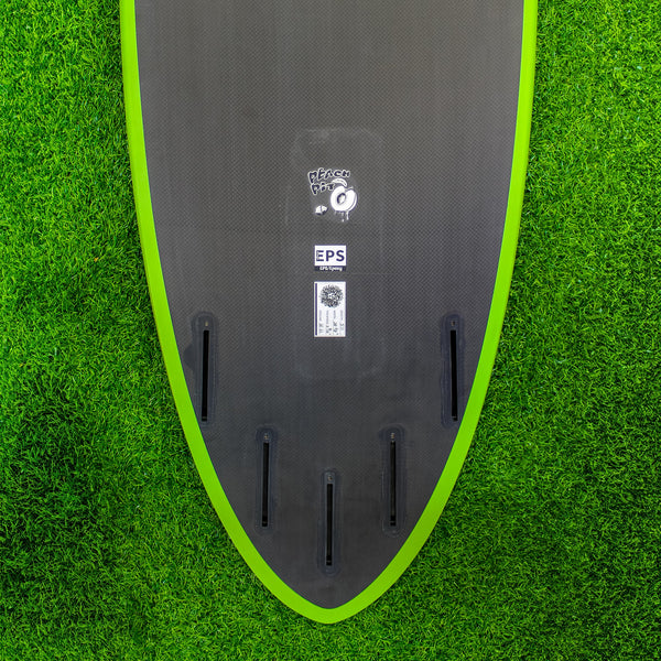 Peach Pit EPS Dark Phantom Series Surfboard - Black/Green