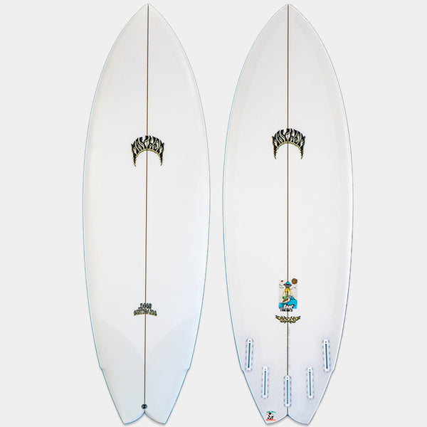 Lost Pisces Surfboard - White/Grey