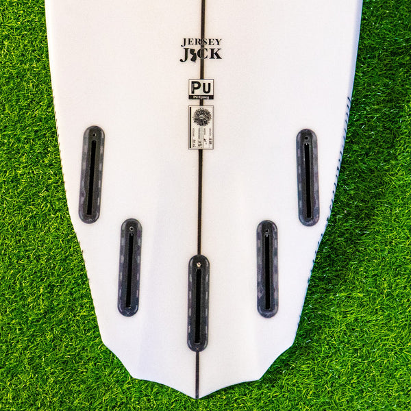 Jersey Jack PU Series Surfboard - Clear/Green