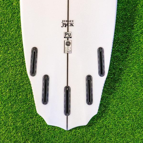 Jersey Jack PU Series Surfboard - Clear/Red