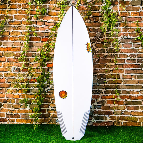 Jersey Jack PU Series Surfboard - Clear/Red