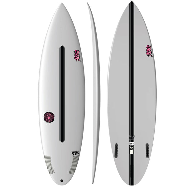 Slingshot EPS Truelite Series Surfboard - Clear/Pink