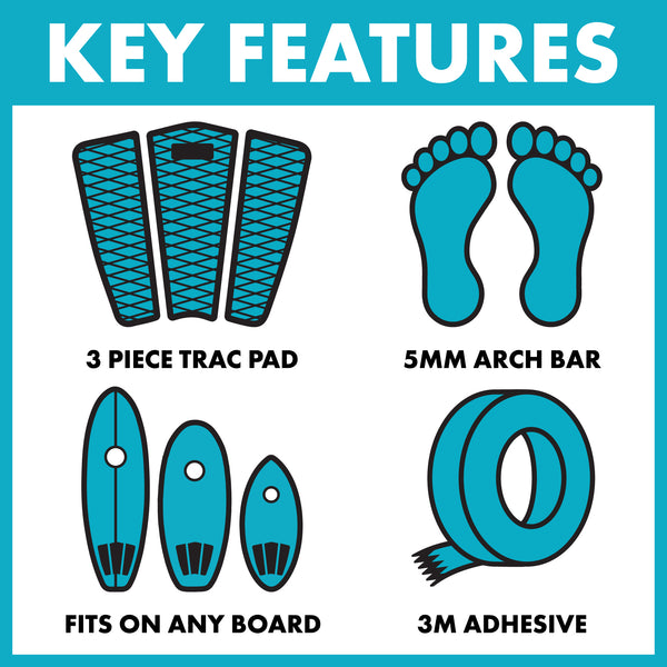 Stomper 3-Piece Trac Pad