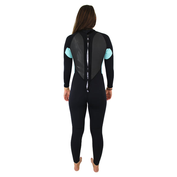 Script 3/2MM Flatlock Backzip Womens Full Wetsuit