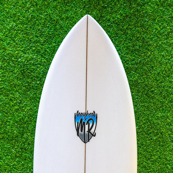 Lost Mr X Mayhem Califonia Twin Surfboard - White