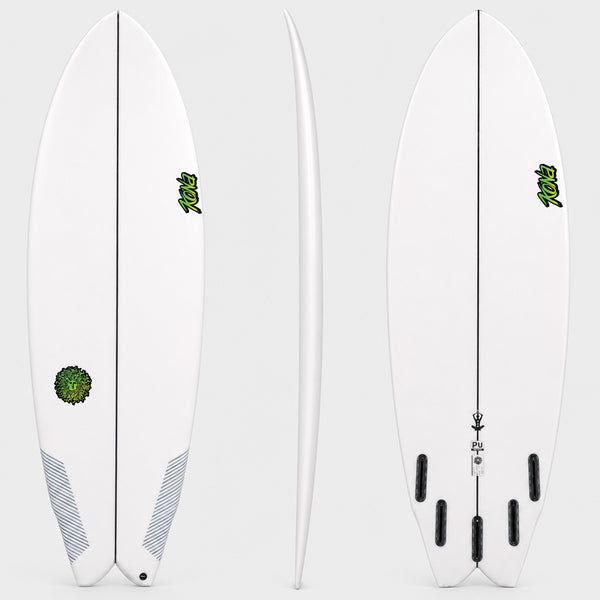 Zen PU Series Surfboard - Clear/Green
