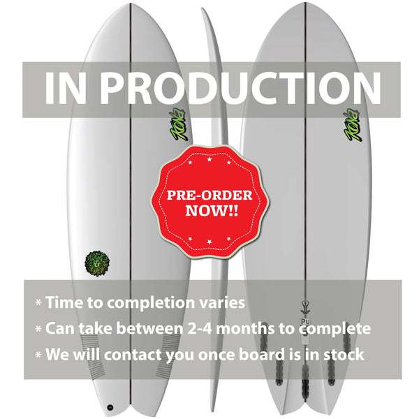 Zen PU Series Surfboard - Clear/Green