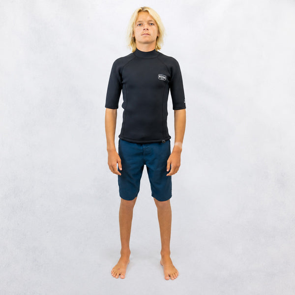 All Day 2MM Neo S/S Jacket Mens Wetsuit Top - Black
