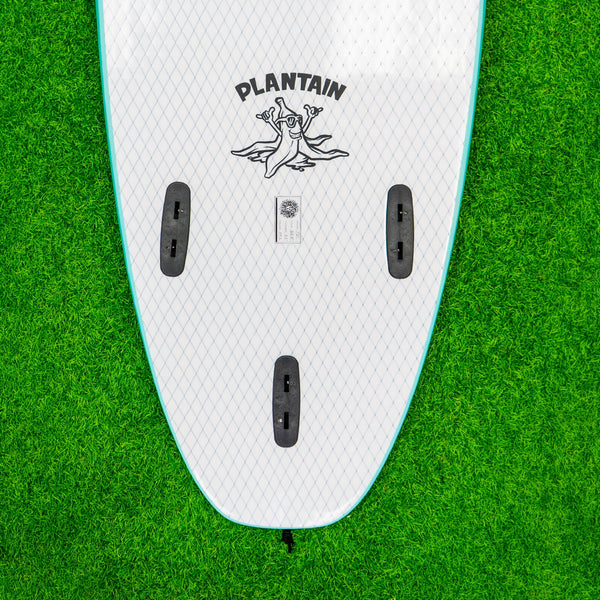 Plantain - Soft Top Foam Surfboard - Includes Leash and Fins