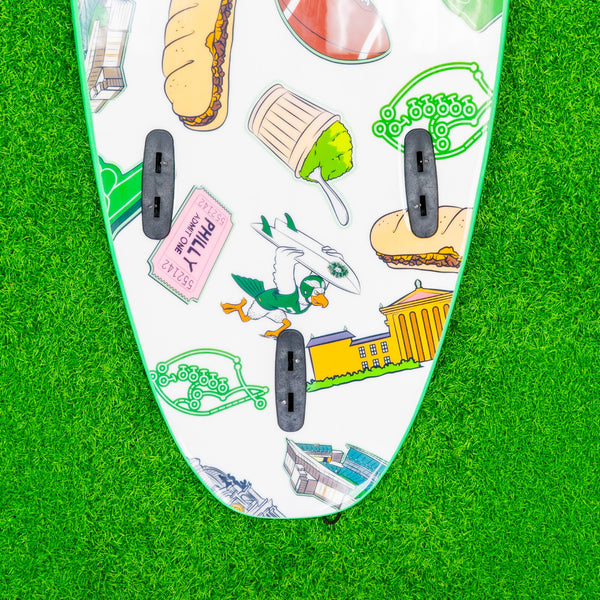 Plantain - Soft Top Foam Surfboard - Includes Leash and Fins - For the Birds