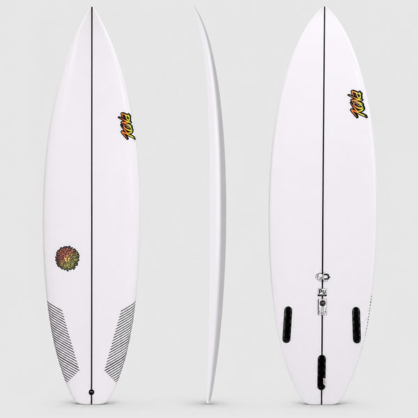 Bullet Pro PU Series Surfboard - Clear/Red