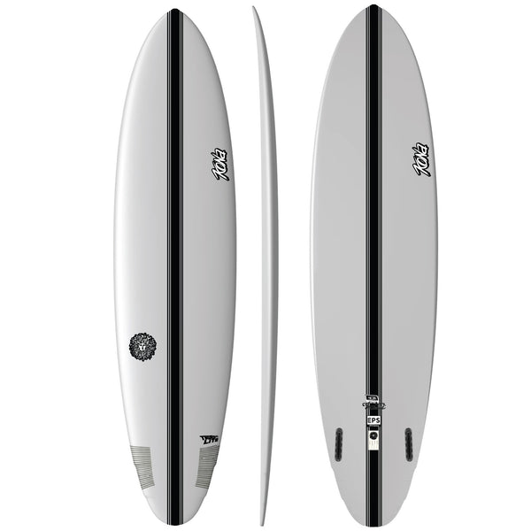 Old School EPS Truelite Series Surfboard - Clear/White