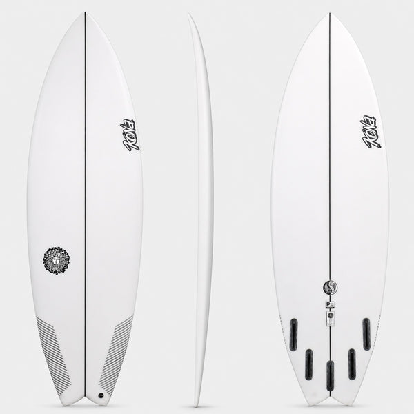 Kai 2.0 PU Series Surfboard - Clear/White