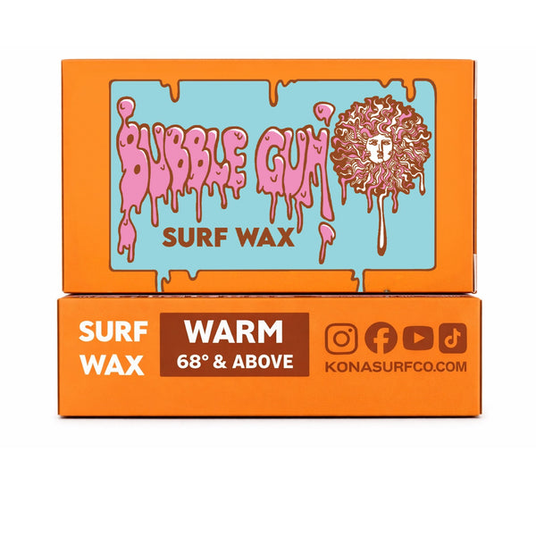 Kona x Bubble Gum 2026 Collab Surf Wax - Warm