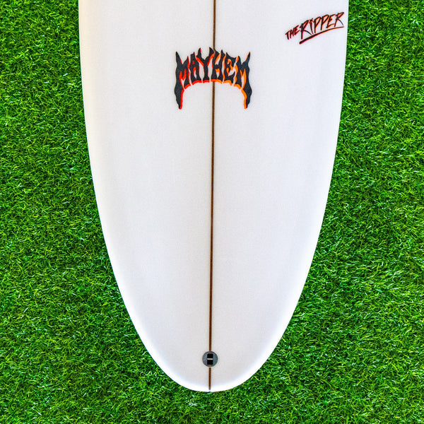 Lost The Ripper Round Surfboard - White/Orange