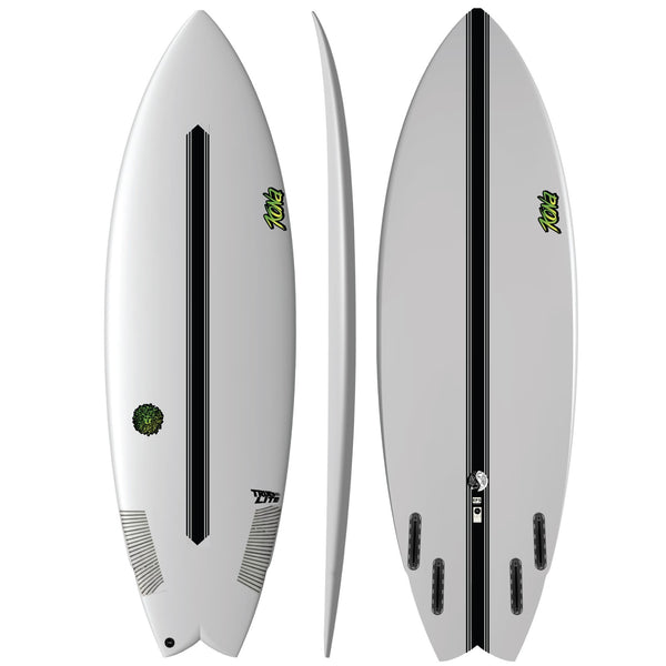 Kai 2.0 EPS Truelite Series Surfboard - Clear/Green