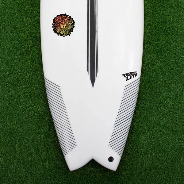 Kai 2.0 EPS Truelite Series Surfboard - Clear/Red