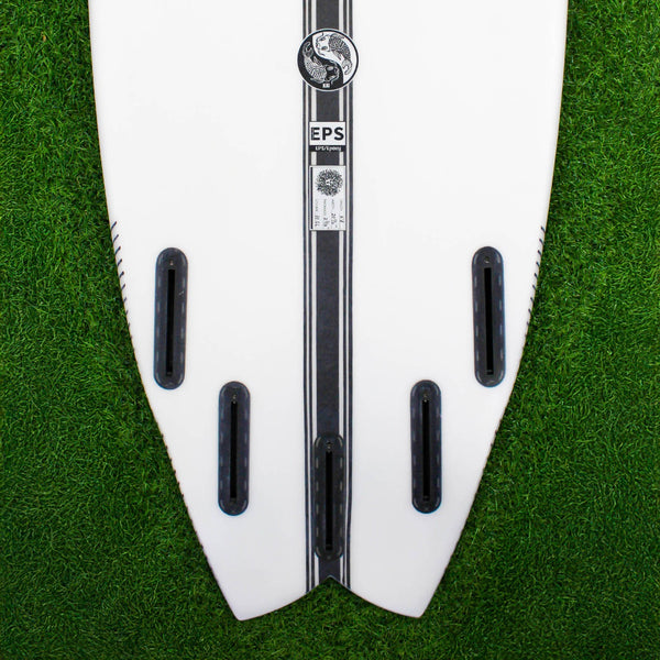 Kai 2.0 EPS Truelite Series Surfboard - Clear/Red