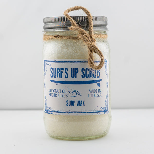 Surfs Up Candle x Kona Coconut Oil Sugar Scrub - Surf Wax
