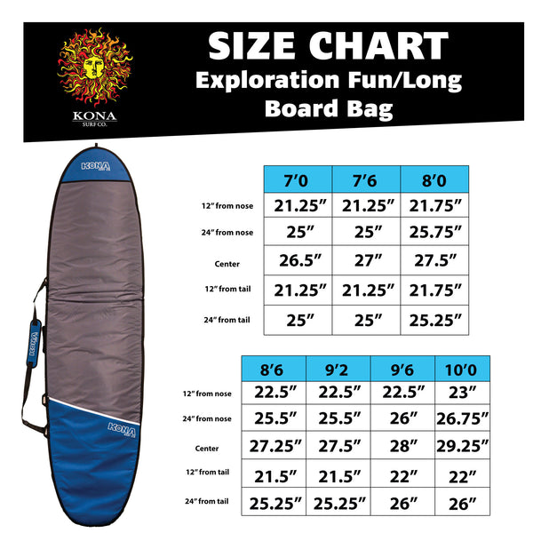 Exploration Surfboard Bag - Round Navy/Graphite
