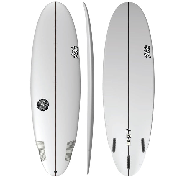 Oyster Catcher PU Series Surfboard - Clear/White