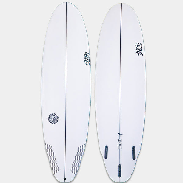 Oyster Catcher PU Series Surfboard - Clear/White