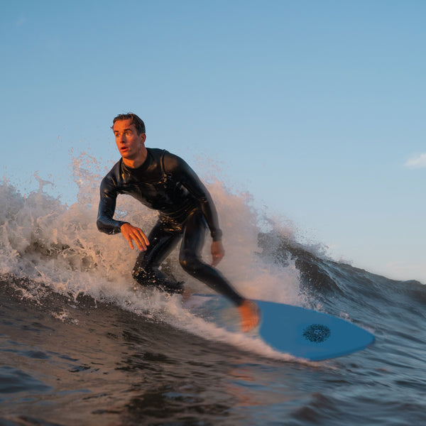 5-5 Soft Top Short Foam Surfboard for Beginners and Kids - Includes Leash + Fins