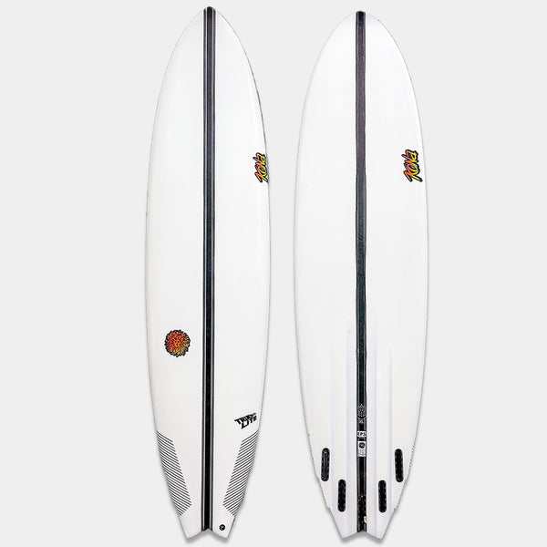 ZEN XL EPS Truelite Series Surfboard - Clear/Red