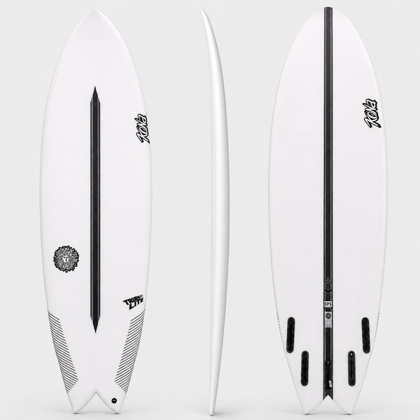 Zen EPS Truelite Series Surfboard - Clear/White