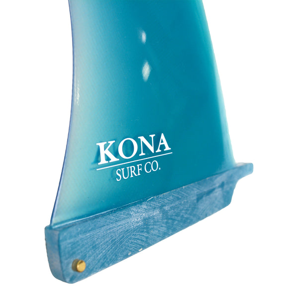 Classic Single Longboard Fins - Fiberglass Blue