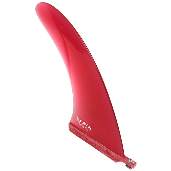 Classic Single Longboard Fins - Fiberglass Red