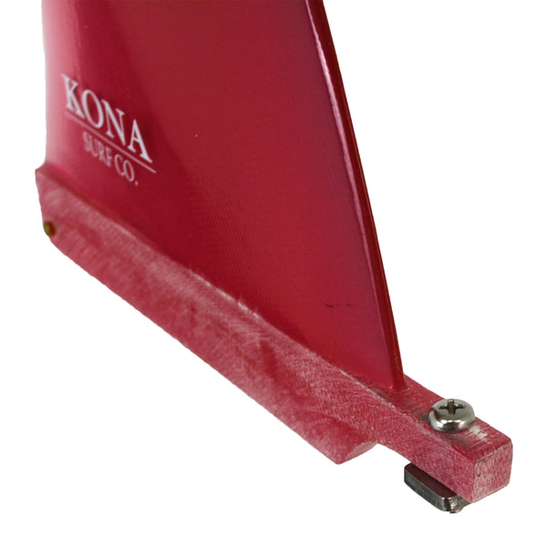 Classic Single Longboard Fins - Fiberglass Red