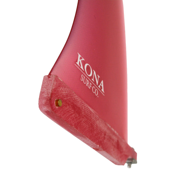 Classic Single Longboard Fins - Fiberglass Red