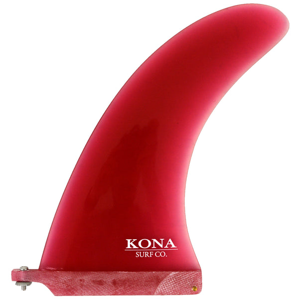 Classic Single Longboard Fins - Fiberglass Red