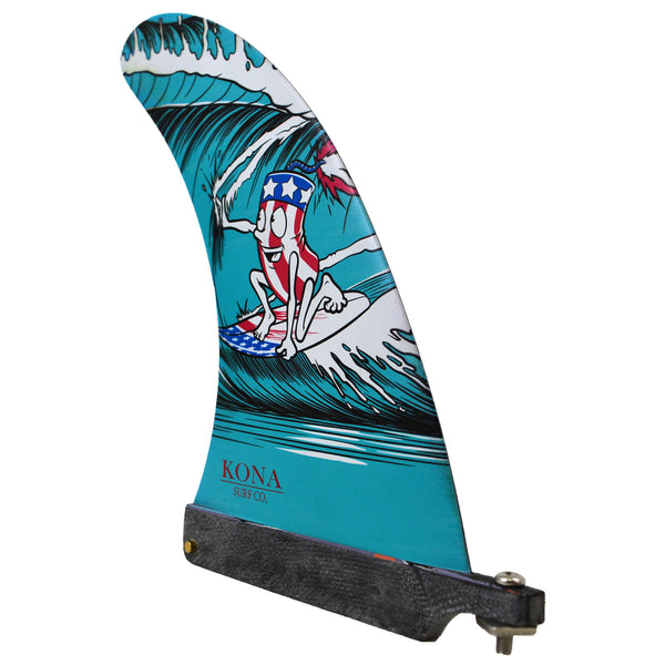 Classic Single Longboard Fins - Firecracker