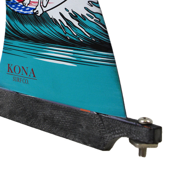 Classic Single Longboard Fins - Firecracker
