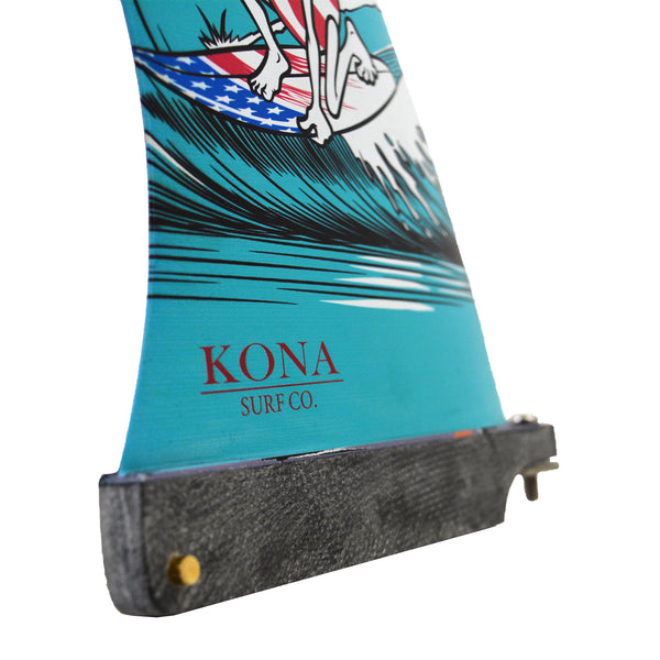 Classic Single Longboard Fins - Firecracker