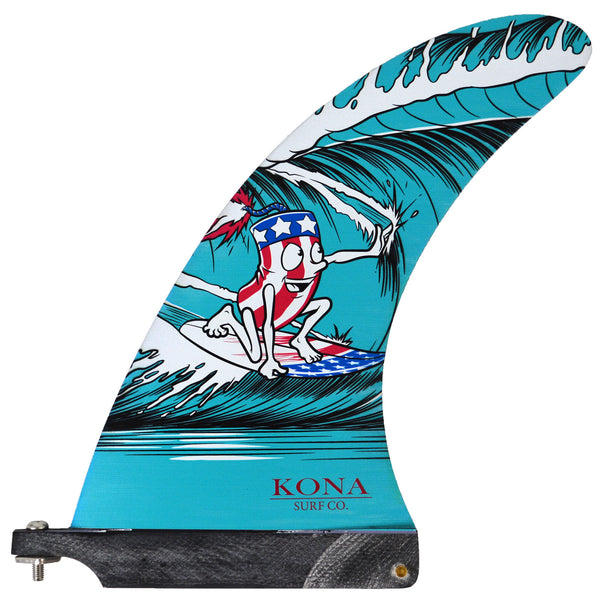 Classic Single Longboard Fins - Firecracker