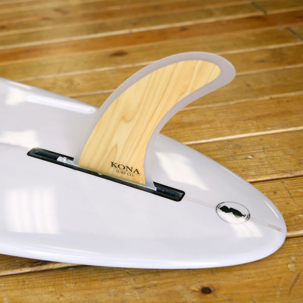 Classic Single Longboard Fins - Wood Veneer