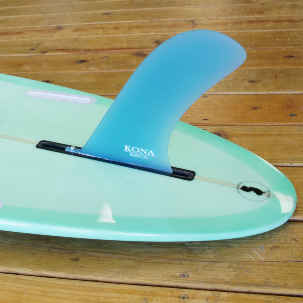Pivot Single Longboard Fins - Trans Blue