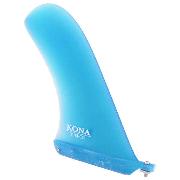 Pivot Single Longboard Fins - Trans Blue